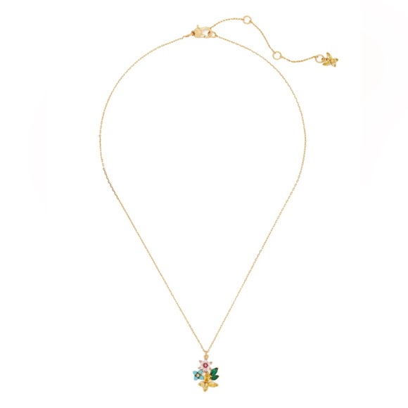 NWOT Kate Spade New Bloom Flower Pendant Necklace. Color: Multi - Picture 4 of 6